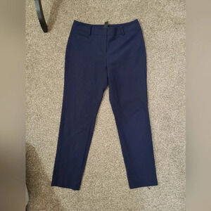 White House Black Market slim ankle navy blue dress pants trousers